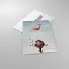 Bilder auf glas - Einteilig - Flamingo Blume Grafik Produktbild-Vorschau 2