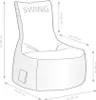 Sitting Point Swing Cuba 90 x 95 x 65 cm,  Braun 95x90x65 Produktbild-Vorschau 3