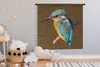 MuchoWow® Wandteppich Wandbehang Eisvogel - Äste - Bunt Produktbild-Vorschau 3