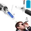 A collage of images demonstrating how to use a refractometer to test vehicle fluids. Náhled obrázku produktu