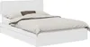 vidaXL Lit de rangement avec tête de lit Blanc 140 x 190 cm Voir les images du produit 1