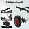 Wiltec nastaviteľný hliníkový vozík na kanoe do 90 kg, Náhľad obrázku produktu 13