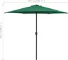 vidaXL Sonnenschirm mit Aluminium-Mast 270x246 cm Grün Produktbild-Vorschau 6