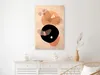 Italienischer Leinwand Leinwandbild - Moon Butterfly (1 Produktbild-Vorschau 2