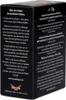 A black cardboard box with text and logos. Produktbild-Vorschau