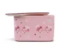 A pink Tupperware container with a lid, decorated with Minnie Mouse characters in chef hats. Anteprima dell’immagine prodotto