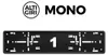 2x Original ALTI GIRI Premium Kennzeichenhalter SILBER + Hochglanz Rahmen Stripe – Produktansicht 2 Productafbeelding-voorbeeld