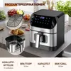 8L Digitale Heißluftfritteuse Airfryer, Friteuse Heissluft Produktbild-Vorschau 2