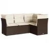 The Living Store 4-tlg. Garten-Sofagarnitur mit Kissen Produktbild-Vorschau 3