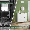 SoBuy FSR100-W Vozík na topánky so 4 chlopňami Skriňa na Náhľad obrázku produktu 2