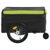 vidaXL Rimorchio per biciclette nero e verde 45 kg di ferro Anteprima dell’immagine prodotto 7