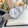A close-up shot of a silver Casio watch with a white dial, displayed on a white surface. Produktbild-Vorschau