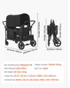 SucceBuy 4-Sitzer-Kinderwagen, klappbarer Push-Pull-Buggy Produktbild-Vorschau 7