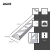 Dalsys Fliesenschiene 2,5m x 8mm Gebürstet - Winkelprofil Produktbild-Vorschau 2