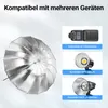 Walimex pro Parasol refleksyjny czarny/srebrny Ø 165 cm + Podgląd zdjęcia produktu 5