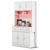Mueble aparador, 100x40x180 cm, aparador multifuncional con Vista previa de la imagen del producto 1