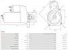 AS-PL S0206 Starter Anlasser 2,2kW für JEEP CHEROKEE (XJ) Produktbild-Vorschau 5
