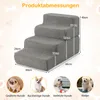COSTWAY schodki dla psa 4 stopnie, antypoślizgowe schodki Podgląd zdjęcia produktu 3