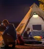 PRECORN Camping Lichterkette 10m mit Solar & USB, Powerbank Produktbild-Vorschau 3