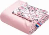 Roses & Smokey Pink Soft Velvet Babydecke 75x100cm Produktbild-Vorschau 3