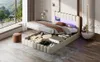 Letto imbottito 180x200cm, letto a molle con rete Anteprima dell’immagine prodotto 8
