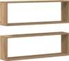 vidaXL Wandplanken, 2 stuks, kunststof, eikenlook, 80 x 15 Productafbeelding-voorbeeld 6