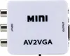 Mini AV(RCA) na VGA, 1080p, Stereo video a audio prevodník, Náhľad obrázku produktu 1
