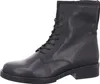A black leather lace-up boot is shown from the side against a white background. Produktbild-Vorschau