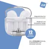 Casque Bluetooth sans fil NK Transparente – Design carré, Voir les images du produit 2