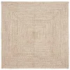 vidaXL Dywaniki Naturalny i biały 120 x 120 cm Juta Podgląd zdjęcia produktu 7