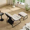Outdoor Lounge Sessel mit Hocker, gepolstert, Stahlgestell, Produktbild-Vorschau 12