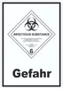 Schild Ansteckungsgefahr Gefahr Infectious Substance Produktbild-Vorschau 1
