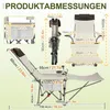 Skladacie kempingové kreslo CEEDIR s opierkou na nohy a Náhľad obrázku produktu 2