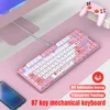 Mechanická klávesnice HXSJ L600 s 87 klávesami, spínače Náhled obrázku produktu 3