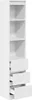 vidaXL Highboard blanc 37,5x35x180 cm Bois composite Voir les images du produit 5