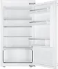 An open white refrigerator with empty shelves. Produktbild-Vorschau