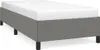 vidaXL Bettgestell ohne Matratze Dunkelgrau 90x200 cm Stoff Produktbild-Vorschau 1