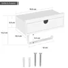 3-in-1 Toilettenpapierhalter, integrierter Schublade Ideal Produktbild-Vorschau 2