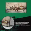 Wandbild Leinwand Bilder Wanduhr 60x30 Gemälde Winter Produktbild-Vorschau 5
