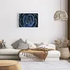 Poster - Poster ohne Rahmen - Blau Kaktus Blume - 70x50 cm Produktbild-Vorschau 6