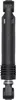 A black shock absorber is shown vertically against a white background. Produktbild-Vorschau