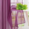 Gardinen Vorhänge Voile Gardine Transparent Dekoschal Uni Produktbild-Vorschau 5