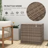 Outsunny Polyrattan Auflagenbox, Kissenbox mit Deckel, Produktbild-Vorschau 6