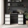 Cuba – Schreibtisch Mit 6 Schubladen Und Tastaturauszug 130 Produktbild-Vorschau 2