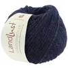 A ball of dark blue yarn with a label. Produktbild-Vorschau