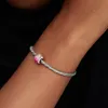 Pandora Charm Rosafarbene Tulpe Sterling-Silber 14 K Produktbild-Vorschau 3