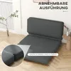 HOMCOM Bodensofa 3-in-1 Klappbar Schlafsofa mit Samtoptik Produktbild-Vorschau 6