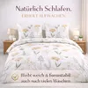 Baumwolle Bettwäsche 135x200 4-teilig – 2x Bettbezug Produktbild-Vorschau 2