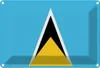 vianmo Blechschild 20x30 cm Saint Lucias Lucia Flagge Fahne Produktbild-Vorschau 1