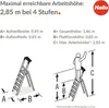 Hailo 8160-407 Aluminiowa drabina bezpieczeństwa L60 Podgląd zdjęcia produktu 26